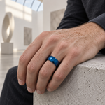 TR892 tungsten wedding band lifestyle image
