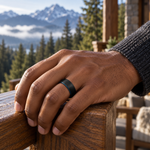 TR894 tungsten wedding band lifestyle image