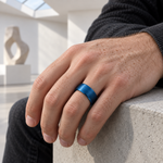 TR897 tungsten wedding band lifestyle image