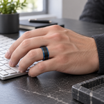 TR915 tungsten wedding band lifestyle image