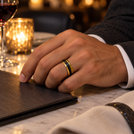 TR918 tungsten wedding band lifestyle image