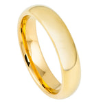 5mm Yellow Tungsten High-Polish Domed Band