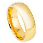 7mm Yellow Tungsten High-Polish Domed Band