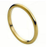 2mm Yellow Tungsten High-Polish Domed Band