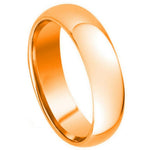 7mm Rose Tungsten High-Polish Domed Band