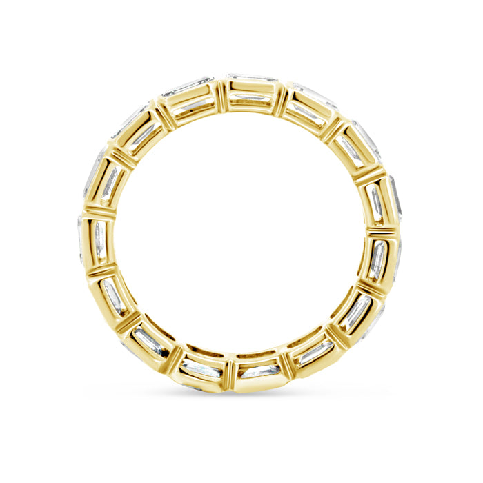 East/West Emerald Eternity Band - Pasha Fine Jewelry