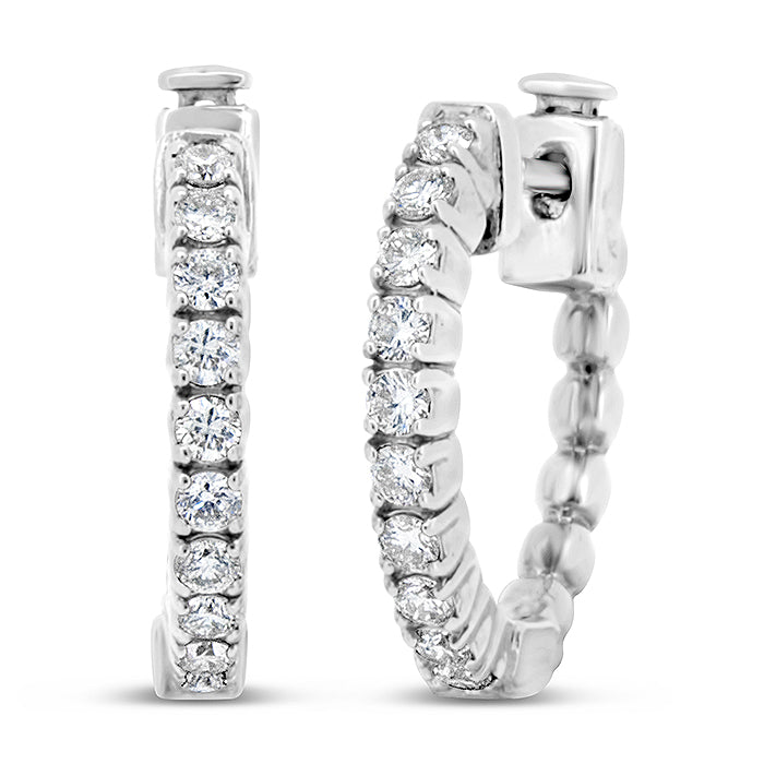 Diamond Hoop Earrings - Pasha Fine Jewelry