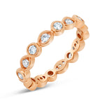 Bezel and Scallop Band - Pasha Fine Jewelry