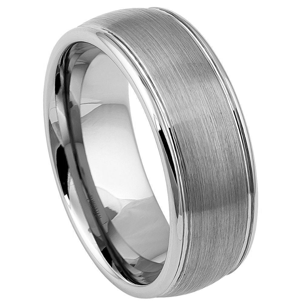 Brushed Center & High Polish - Pasha Fine Jewelry