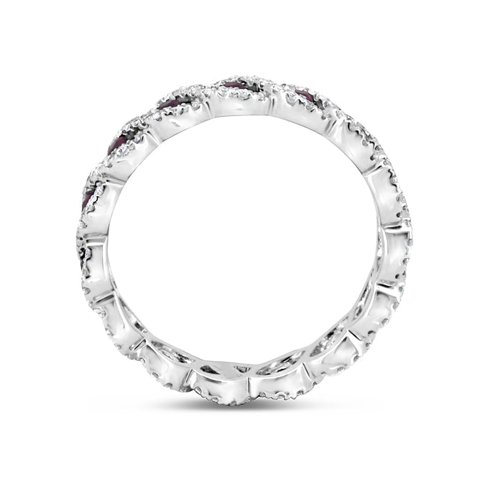 Ruby Twist Eternity Band