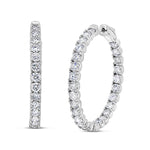 Medium Inside-Out Diamond Hoops - Pasha Fine Jewelry