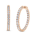 Medium Inside-Out Diamond Hoops - Pasha Fine Jewelry