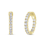 Inside Out Petite Diamond Hoops - Pasha Fine Jewelry