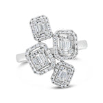 4 Stone Art Deco Diamond Ring - Pasha Fine Jewelry