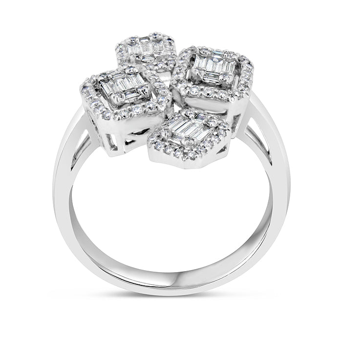4 Stone Art Deco Diamond Ring - Pasha Fine Jewelry