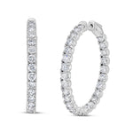 Diamond Eternity Hoops - Pasha Fine Jewelry