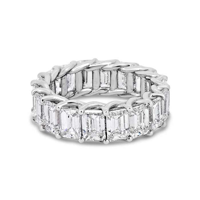 Deluxe Emerald Cut Eternity Band - Pasha Fine Jewelry