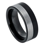 Two Tone Flat band - Pasha Fine Jewelry