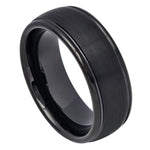 Black Brushed Band - Pasha Fine Jewelry