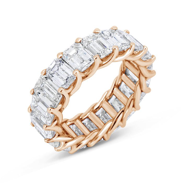Deluxe Emerald Cut Eternity Band - Pasha Fine Jewelry