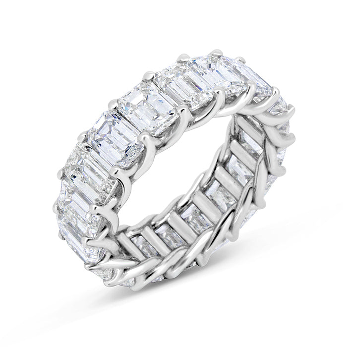 Deluxe Emerald Cut Eternity Band - Pasha Fine Jewelry