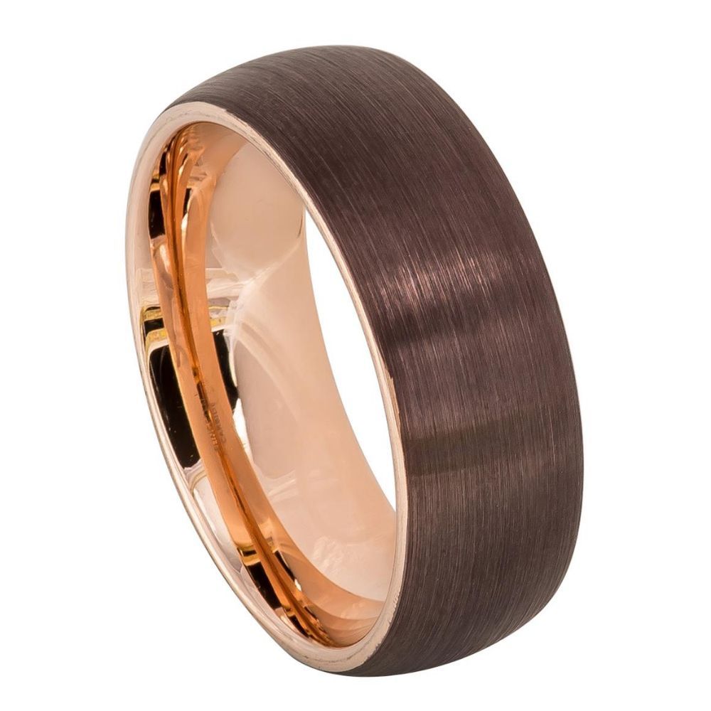 Brown Tungsten Band - Pasha Fine Jewelry