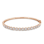 Round Halo Diamond Bangle - Pasha Fine Jewelry