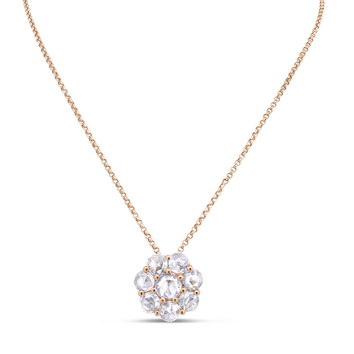 Flower Shaped Diamond Necklace - Pasha Fine Jewelry