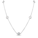 Bezel Set Necklace - Pasha Fine Jewelry
