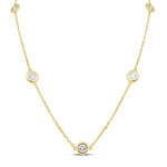 Bezel Set Necklace - Pasha Fine Jewelry
