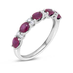 5 Stone Ruby Band