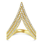 Open Triangle Diamond Ring - Pasha Fine Jewelry