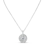 Halo Diamond Pendant - Pasha Fine Jewelry