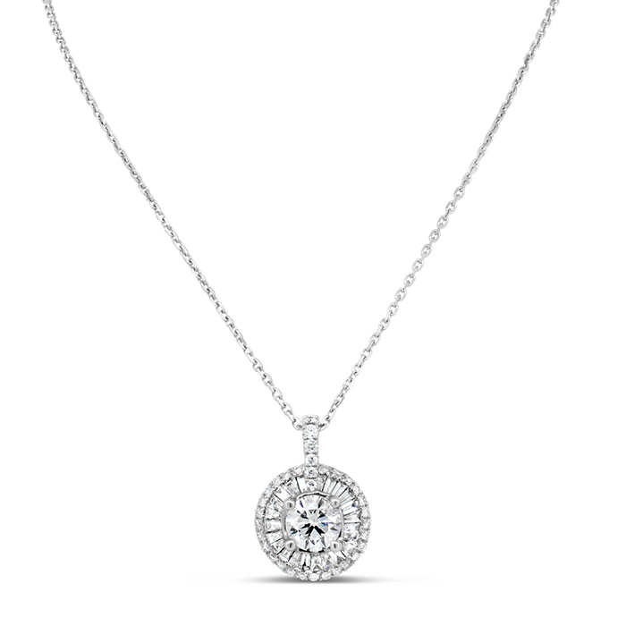 Halo Diamond Pendant - Pasha Fine Jewelry