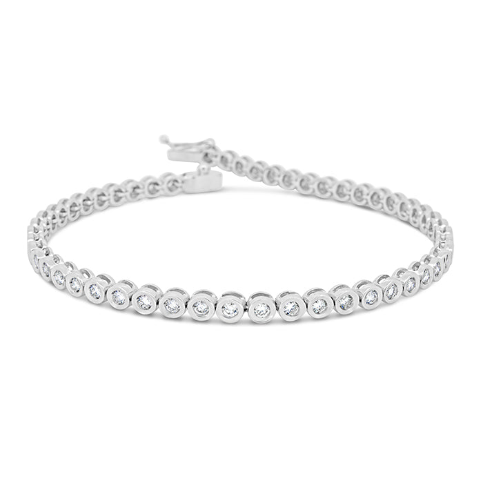 Bezel Diamond Tennis Bracelet - Pasha Fine Jewelry