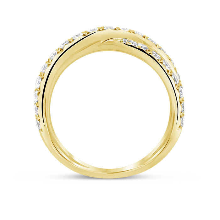 Criss Cross Diamond Ring - Pasha Fine Jewelry