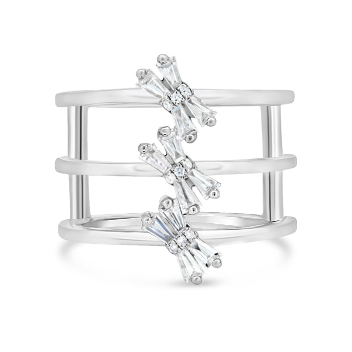 Dragonfly Baguette Diamond Ring - Pasha Fine Jewelry