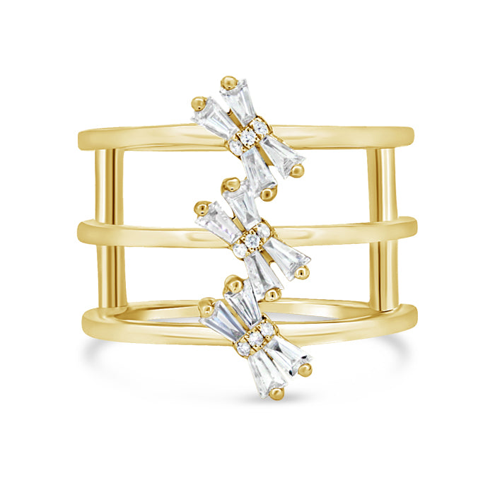 Dragonfly Baguette Diamond Ring - Pasha Fine Jewelry