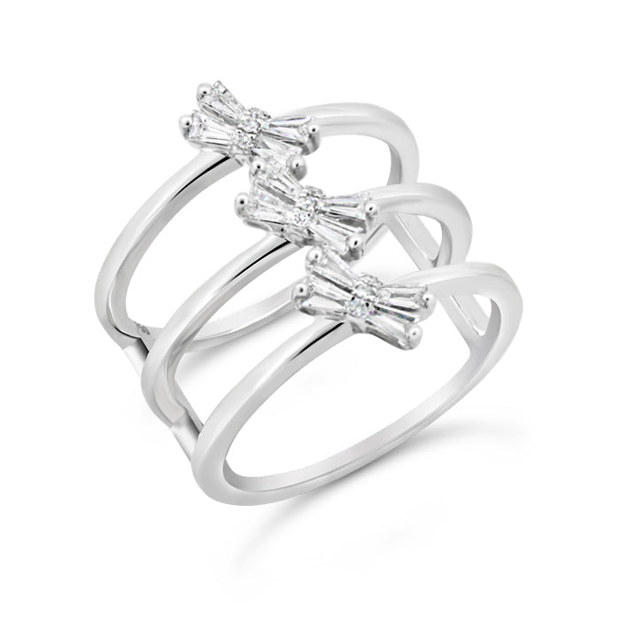 Dragonfly Baguette Diamond Ring - Pasha Fine Jewelry