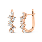 Staggered Baguette Earrings - Pasha Fine Jewelry