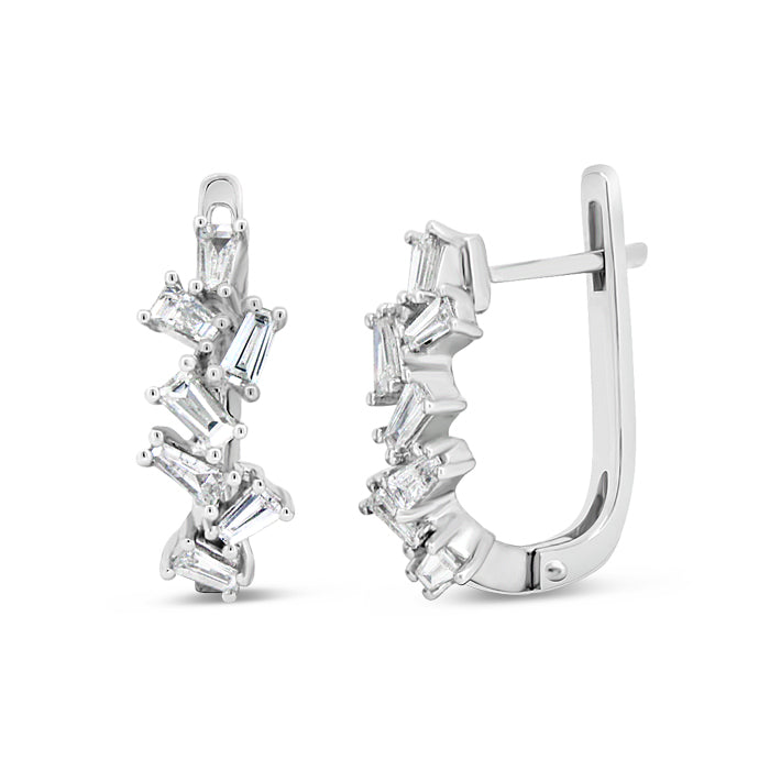 Staggered Baguette Earrings - Pasha Fine Jewelry