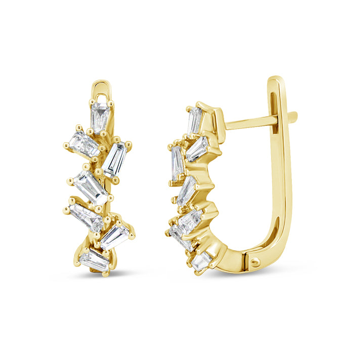 Staggered Baguette Earrings - Pasha Fine Jewelry