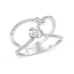 Open Baguette Ring - Pasha Fine Jewelry