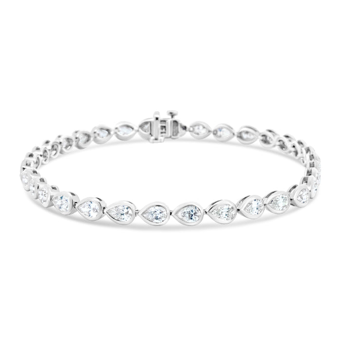 Pear Bezel Set Bracelet - Pasha Fine Jewelry