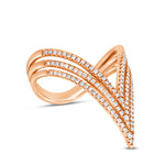 Open Triangle Diamond Ring - Pasha Fine Jewelry
