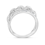 Chain Cross Diamond Ring - Pasha Fine Jewelry