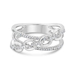 Chain Cross Diamond Ring - Pasha Fine Jewelry