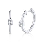 Emerald Diamond Huggie Earring - Pasha Fine Jewelry