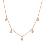Pave Pear Shape Necklace - Pasha Fine Jewelry
