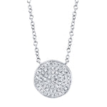 Pave Circle Necklace - Pasha Fine Jewelry